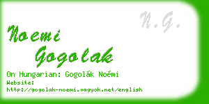 noemi gogolak business card